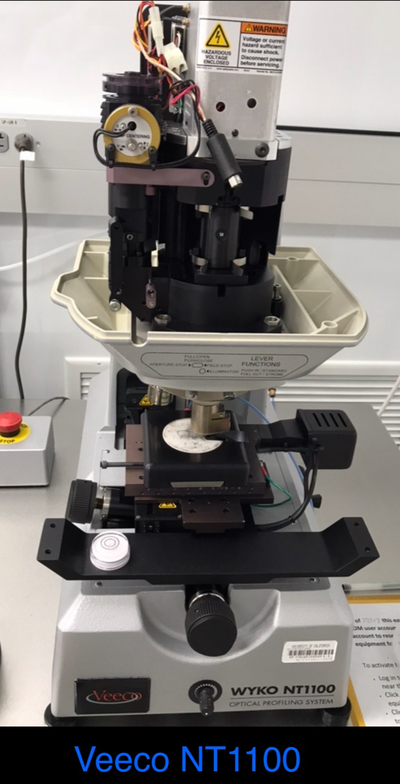 Veeco NT1100 optical profiler