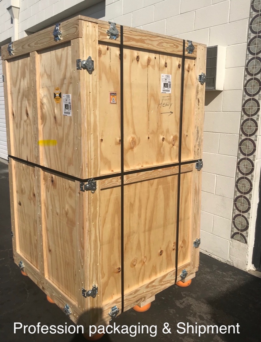 Metrology equipment packaged for shipment
